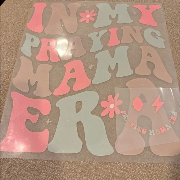 Colorful Amen and Pray Letter DTF bundle set of 9 - Picture 12 of 16